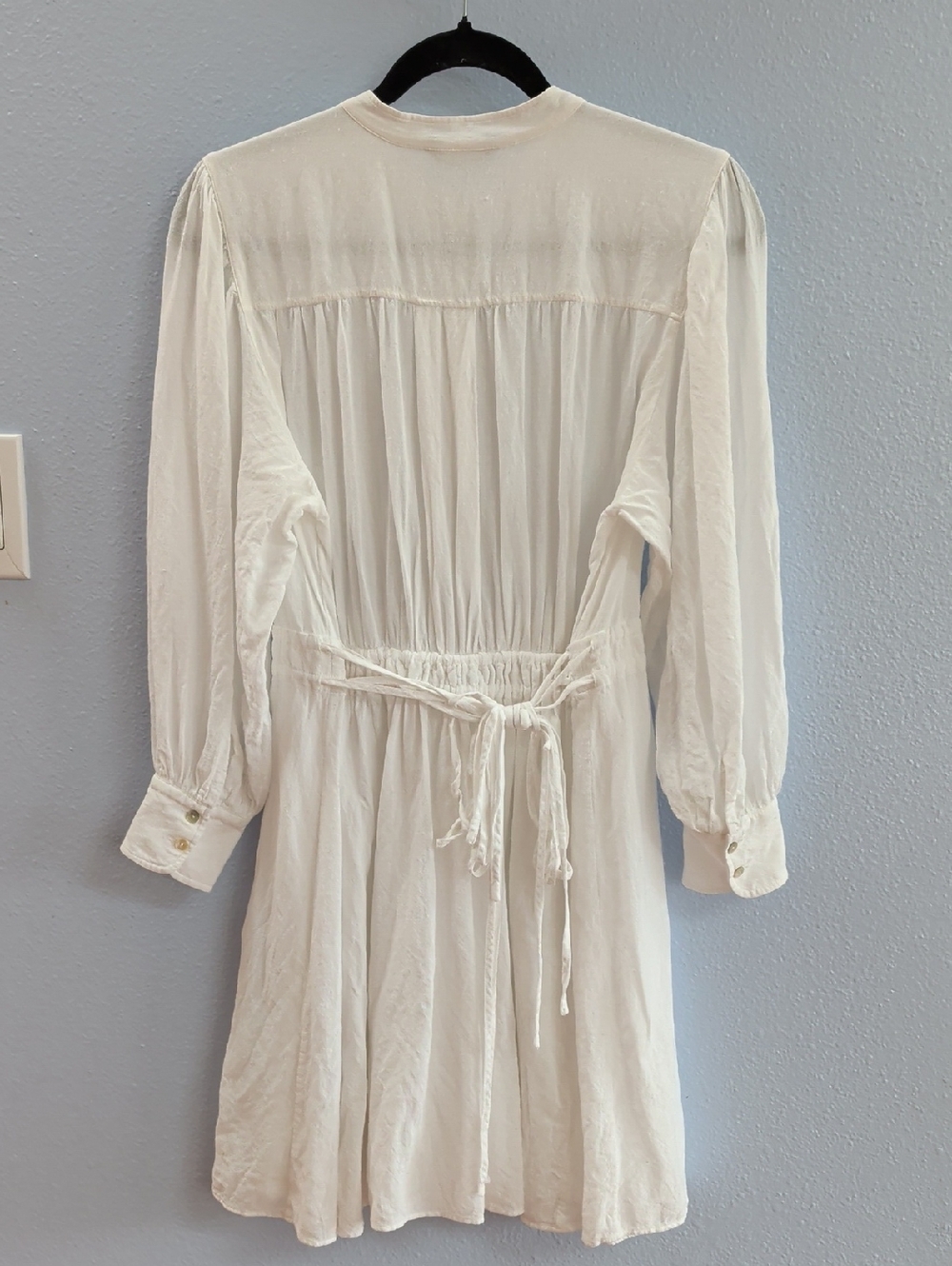 Massimo Dutti Linen Blend Peasant Dress 6637 - Picture 6 of 14